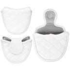 White Black Diamond Litchi Pattern Putter Headcover