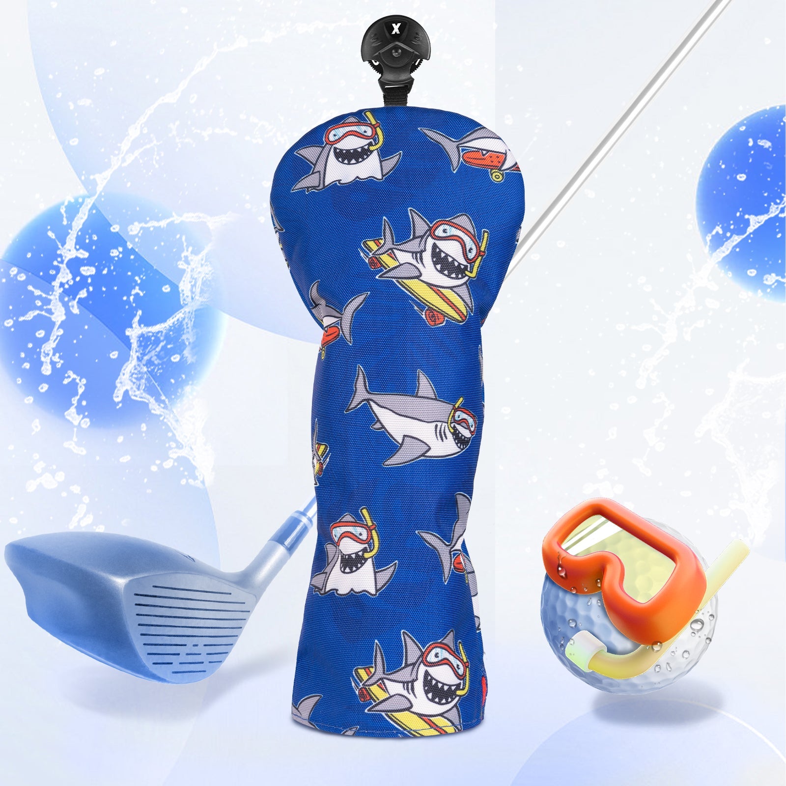 Shark Driver Golf Head Cover Set