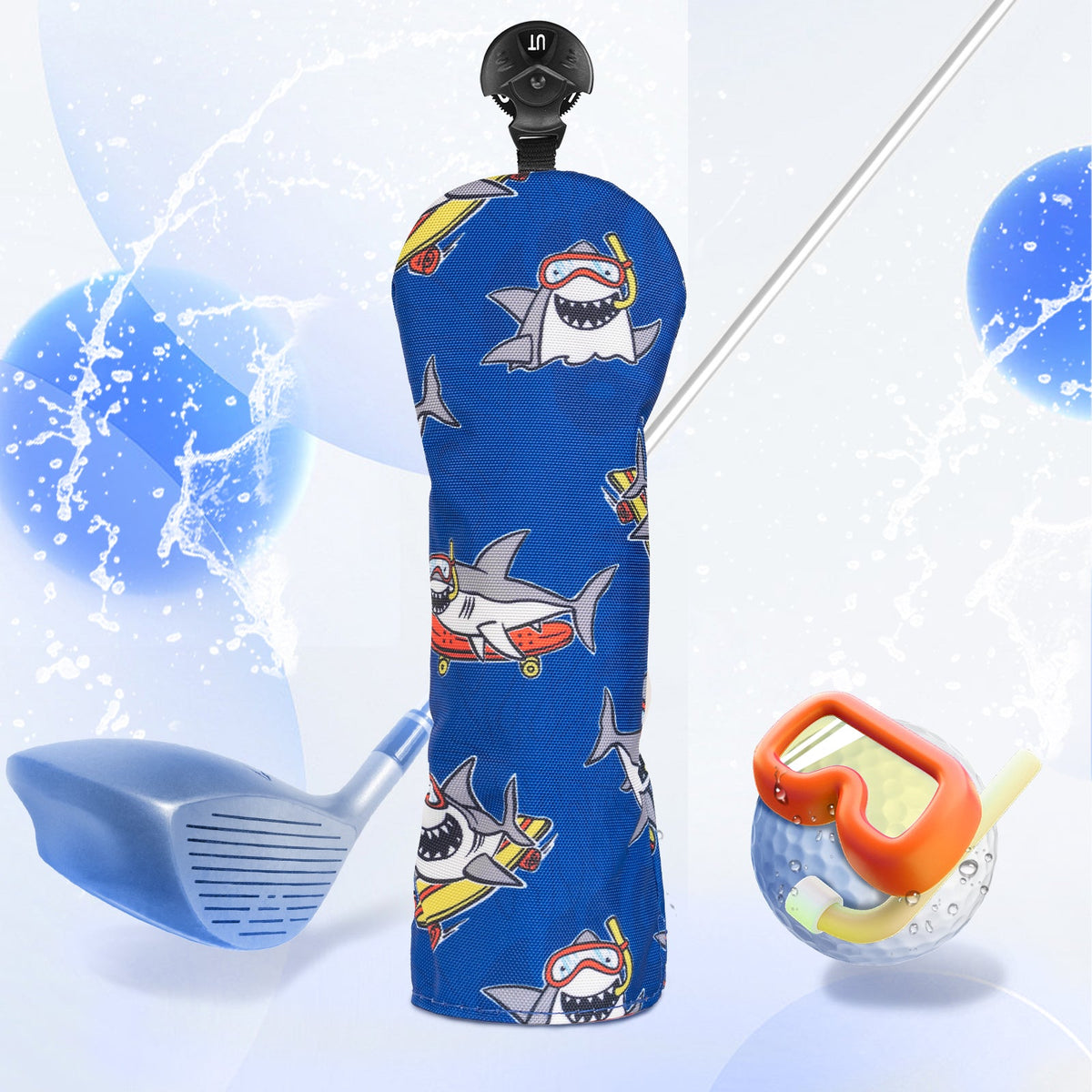 Shark Driver Golf Head Cover Set