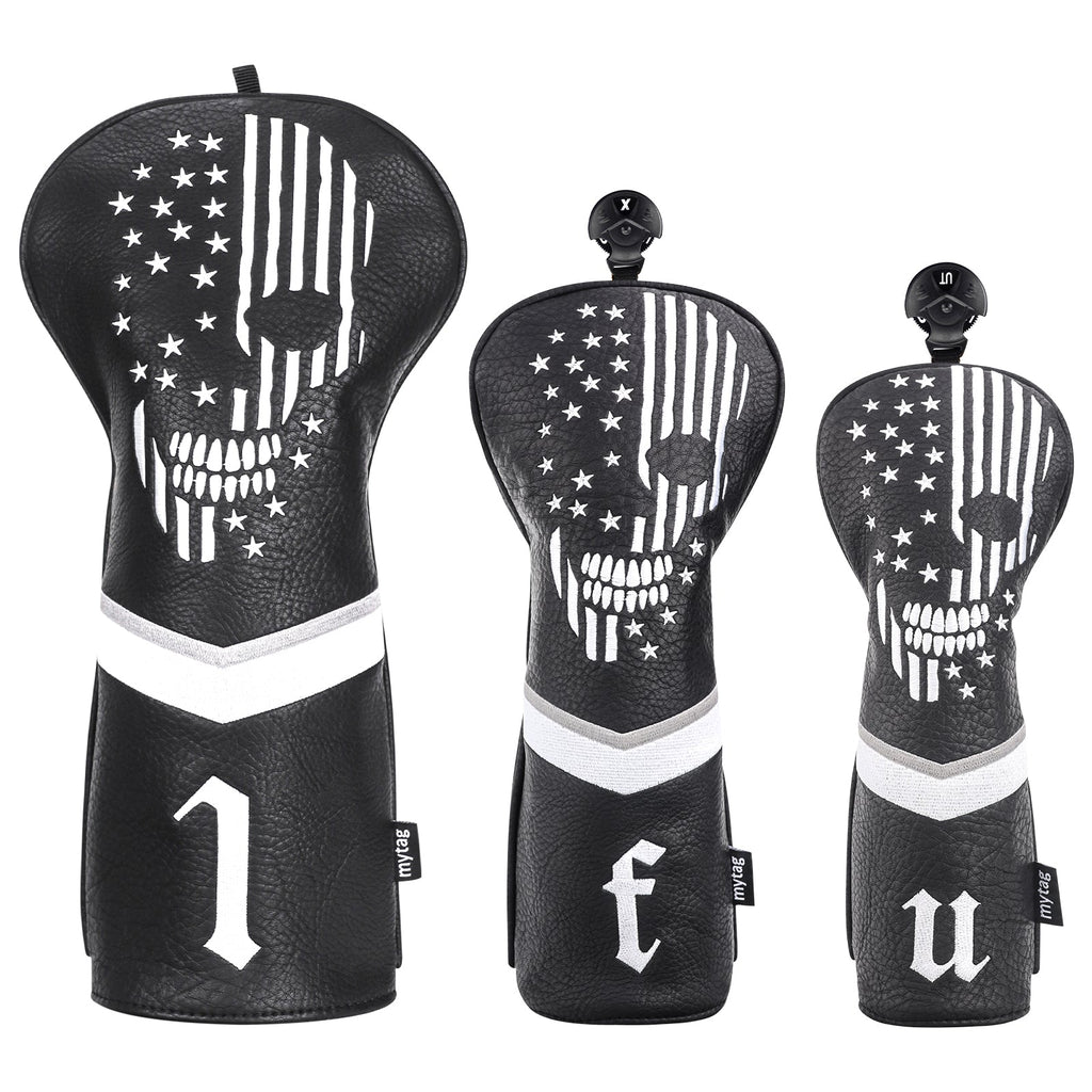 Black Skull Head Cover Set