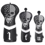Black Skull Head Cover Set