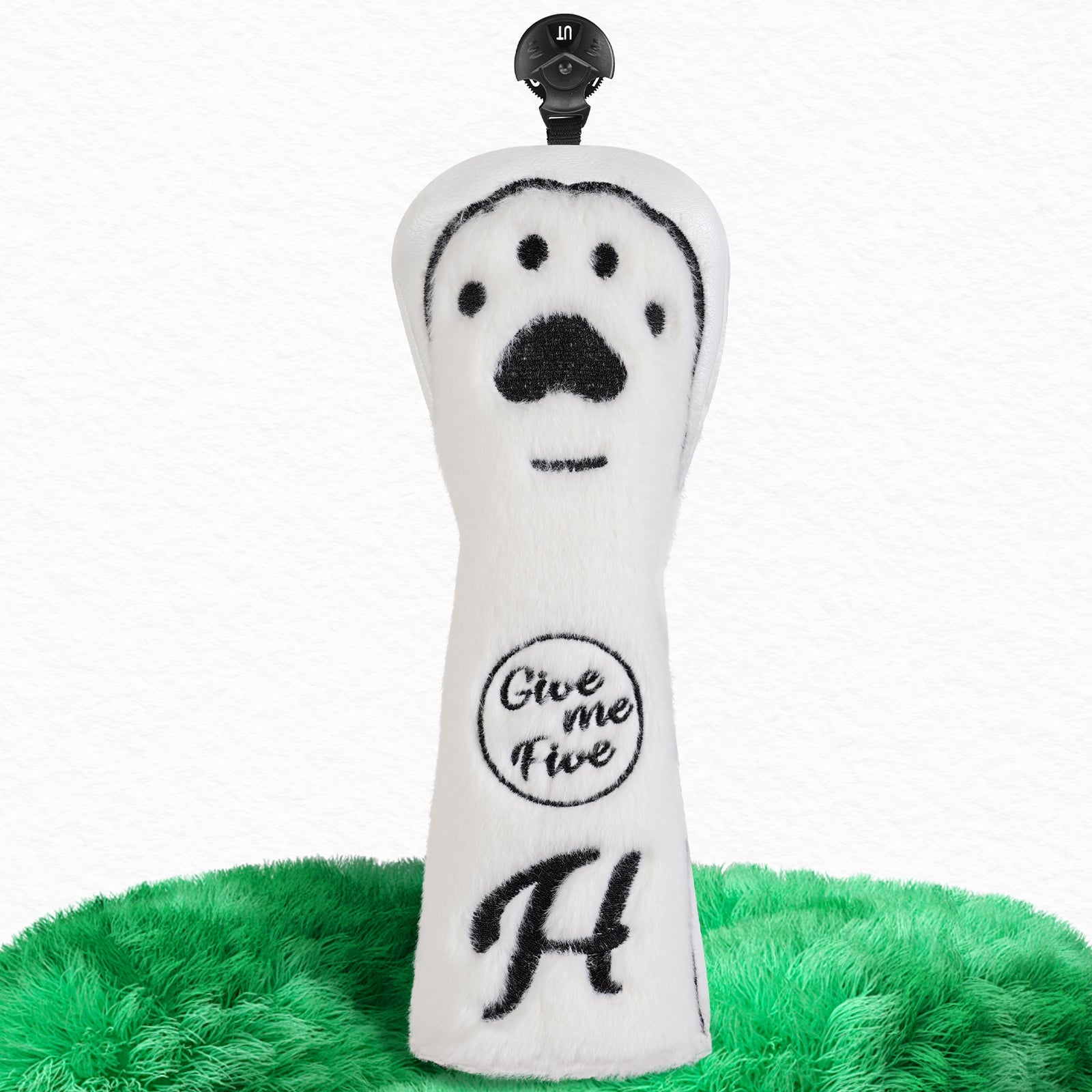 Long Plush Bear Paw Wood Head Cover Set