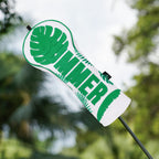 Green Turtle Back Leaf Three-piece Driver Golf Headcover