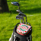 Red and White Plaid Pizza Putter Golf Headcover