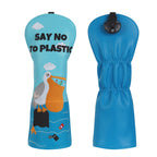 SAY NO TO PLASTIC Wood Putter Head Cover Set