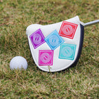 Blue White Cyclone Magnet Mallet Putter Cover