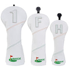 Birdie White Golf Head Cover Set