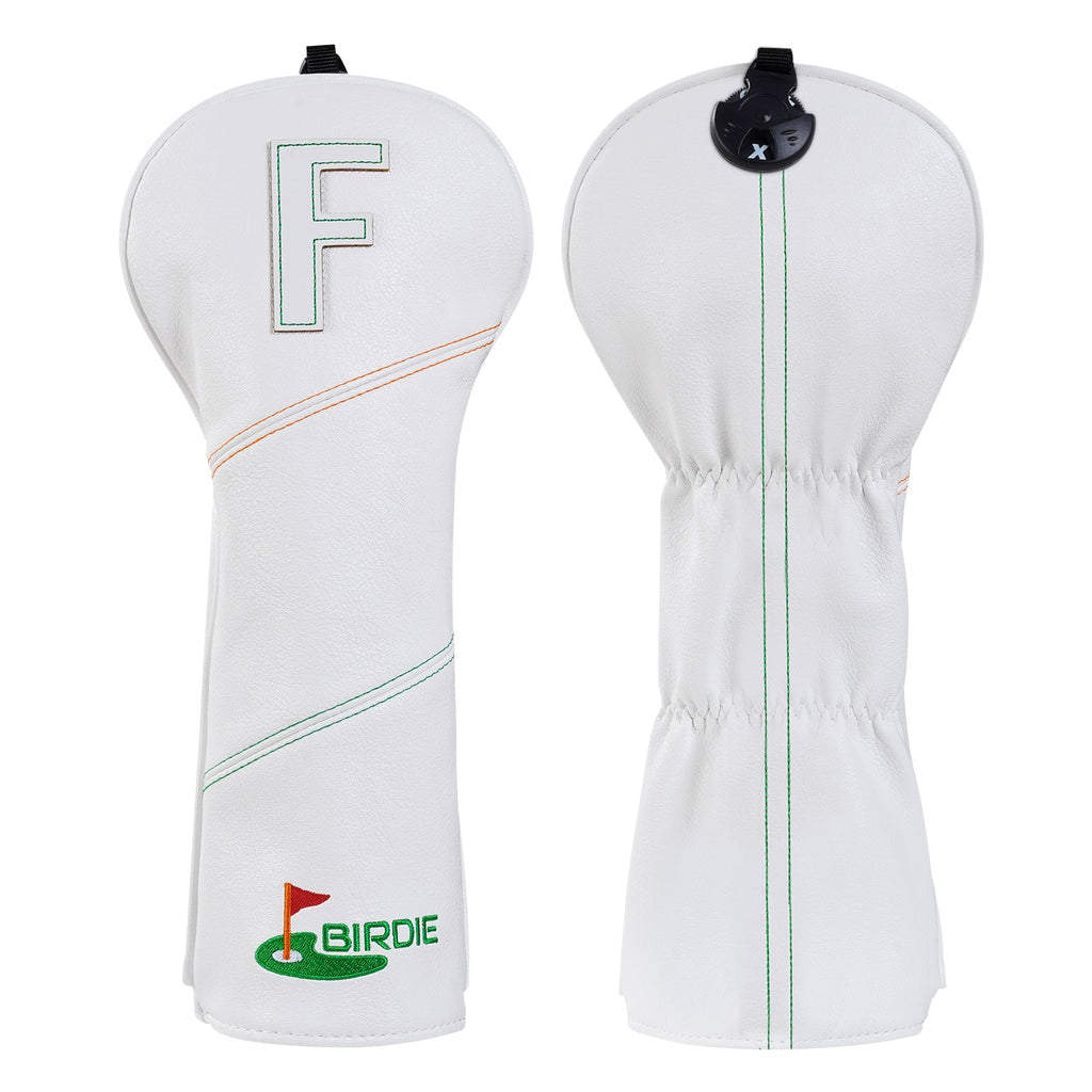 Birdie White Golf Head Cover Set