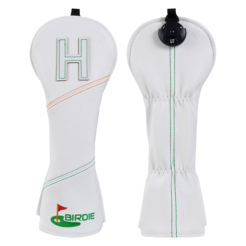 Birdie White Golf Head Cover Set