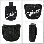 White PU Spider Square Putter Head Cover