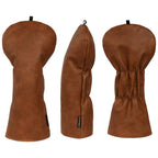 Custom Genuine Leather Golf Headcovers with Logo