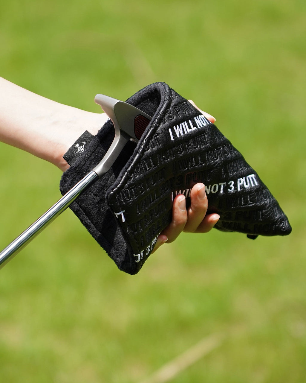 I WILL NOT 3 PUTT Embroidery Golf Putter Cover