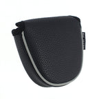 Black Large Litchi Pattern Mallet Putter Head Cover