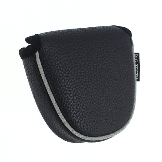 Black Large Litchi Pattern Mallet Putter Head Cover