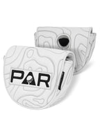 White PAR Map Pattern Putter Golf Headcover