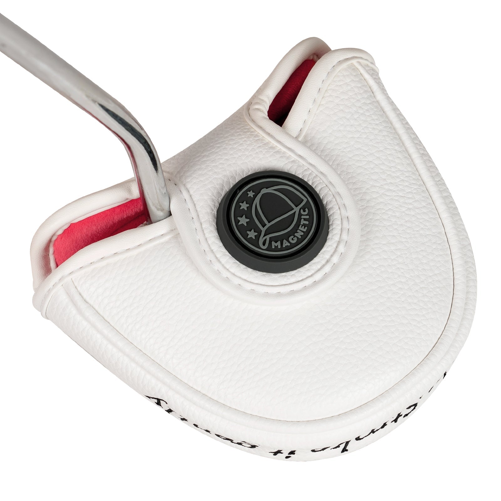 White Flag Only Putts Square Putter Head Cover Headcover