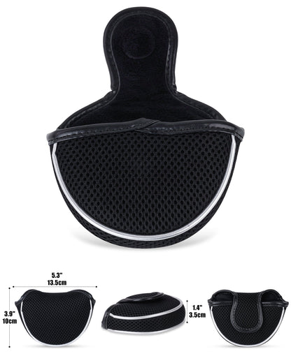 Black Wire Mallet Putter Headcovers