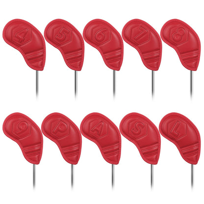 Blue Red Hexagon Iron Cover 10pcs（4-9，P,A,S,L）