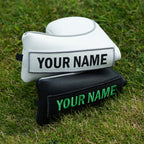 White Large Litchi Pattern Blade Putter Golf Headcover