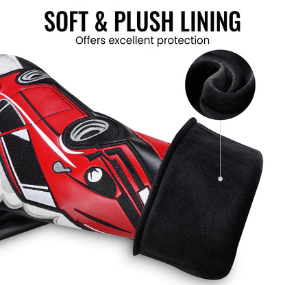 Black Red Super Running Patch Wooden Head Cover
