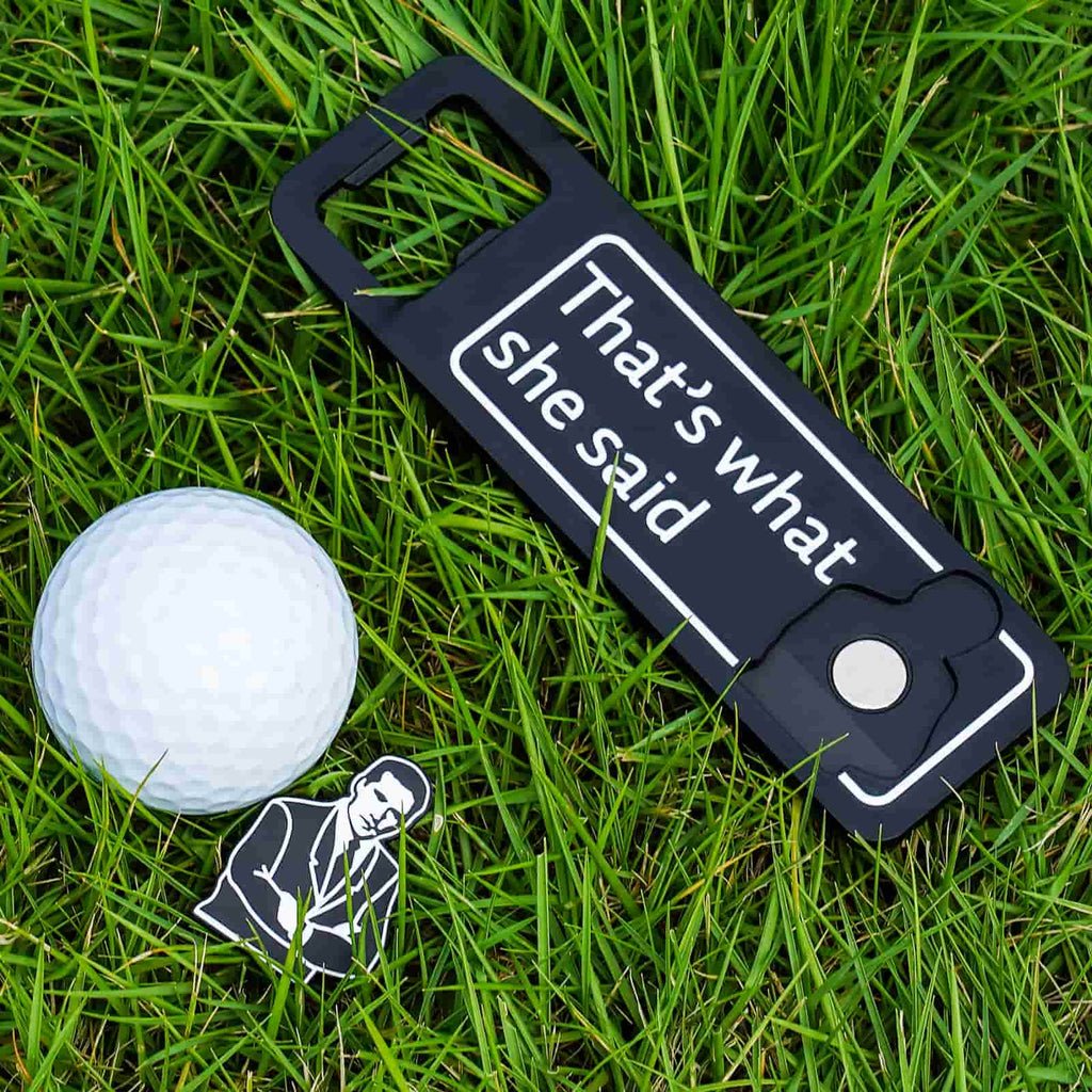 Michael Scott TWSS Golf Ball Marker Bottle Opener
