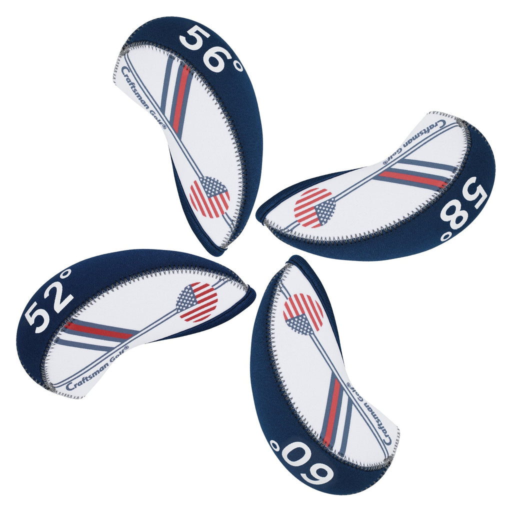 US Flag Neoprene Iron Golf Club Head Cover