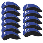 Black Neoprene Iron Covers Set 11pcs（3-9, Pw, Aw, Sw, Lw）