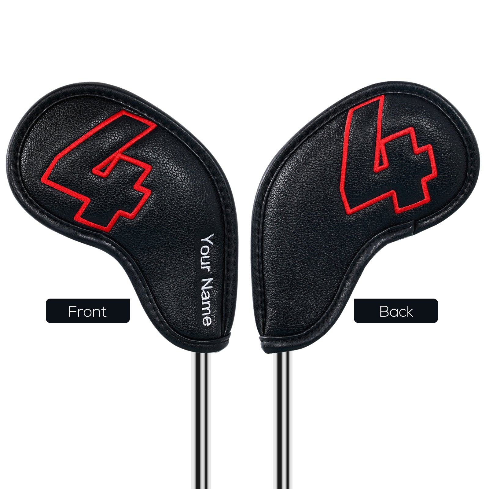Custom Colorful No. Magnetic Leather Iron Covers
