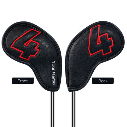 Custom Colorful No. Magnetic Leather Iron Covers