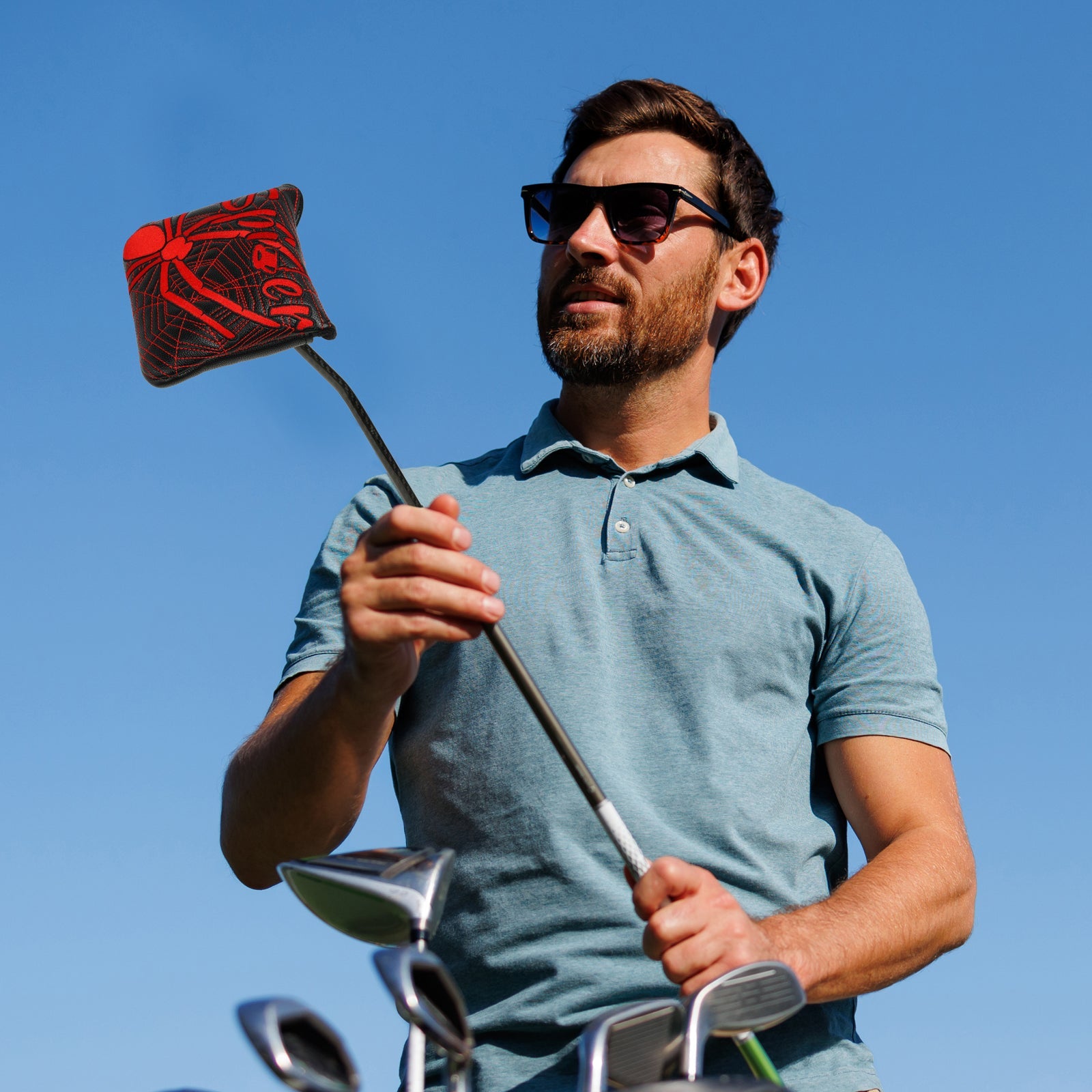 Red Spider Square Putter Golf Head Cover