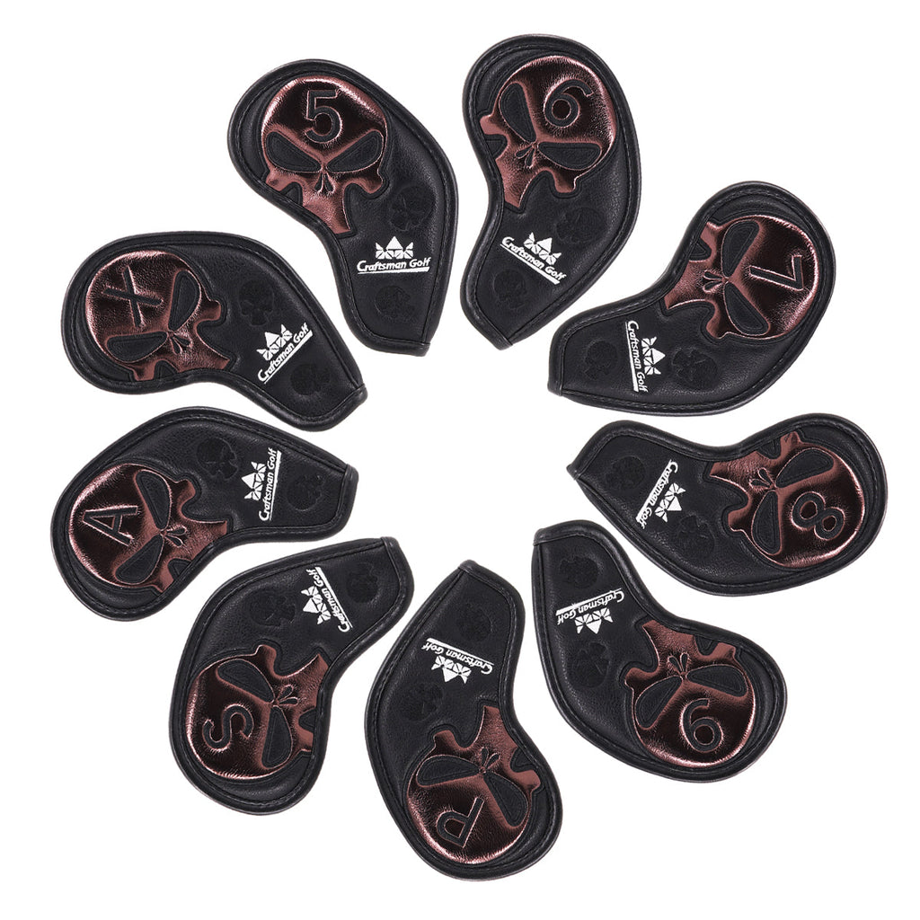 Skull Iron Headcover Set 9pcs