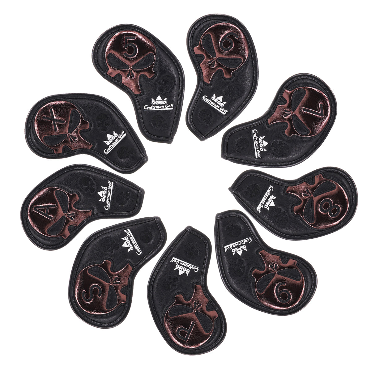 Skull Iron Headcover Set 9pcs