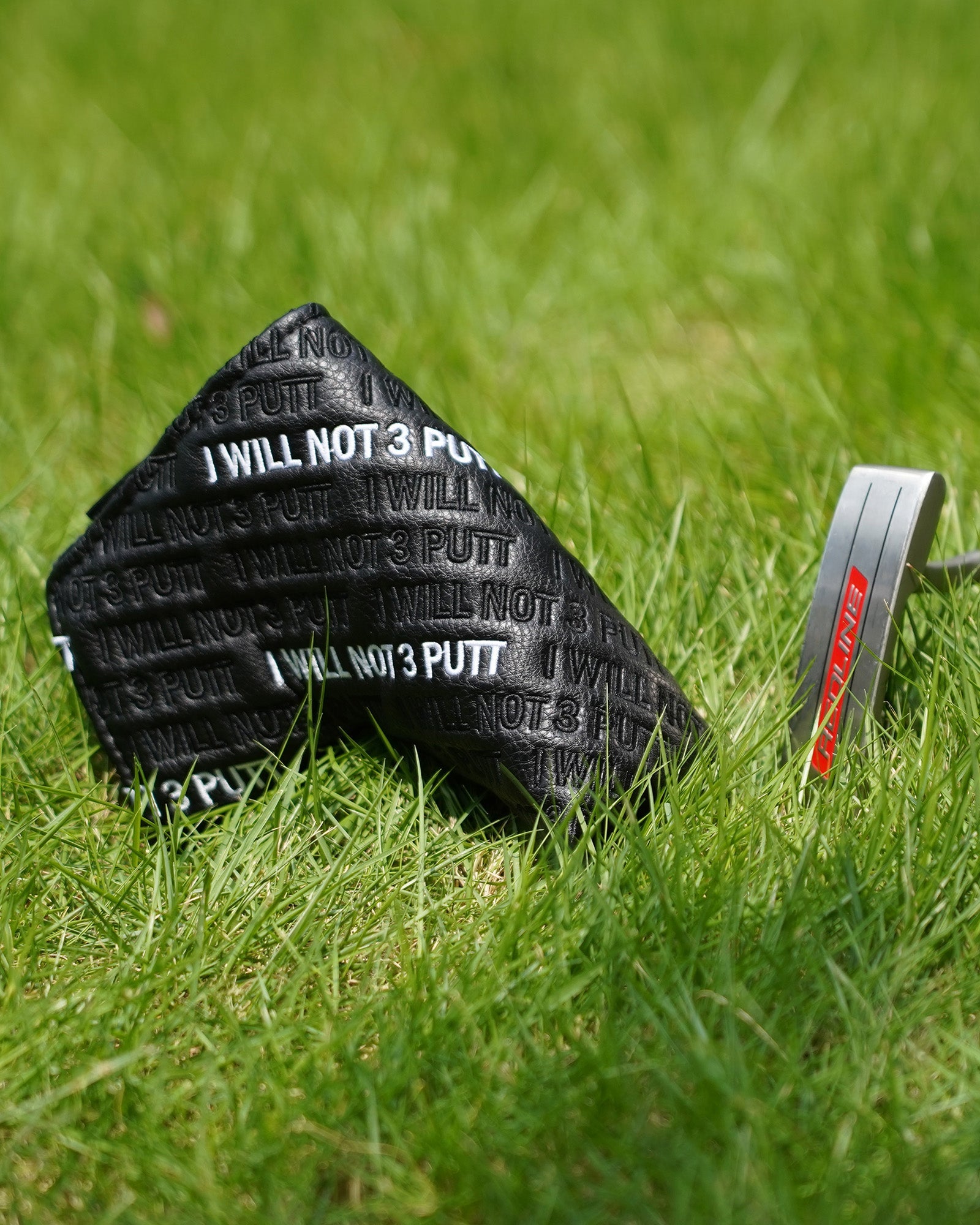 I WILL NOT 3 PUTT Embroidery Golf Putter Cover
