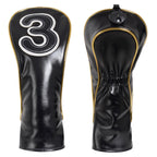 Black Gold Pipe Driver Head Cover Set