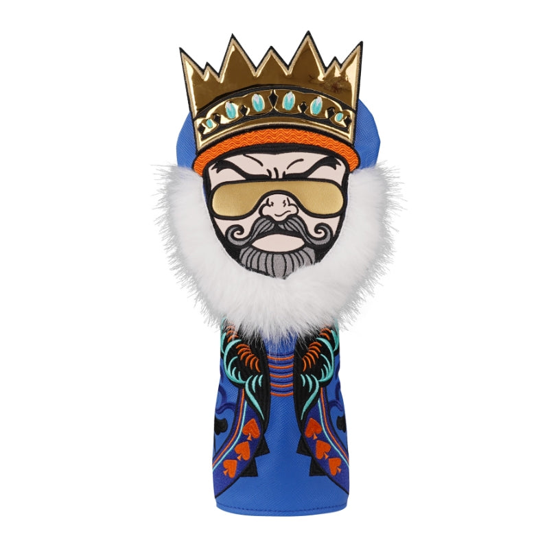 Majestic Bearded King with Crown Driver Head Cover