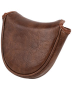 Brown PU Retro Putter Golf Headcover