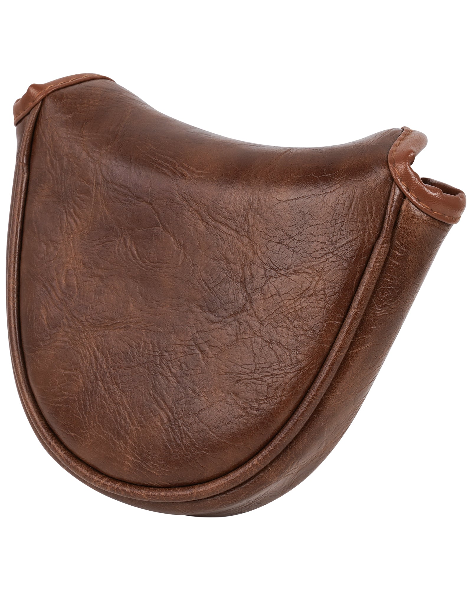 Brown PU Retro Putter Golf Headcover