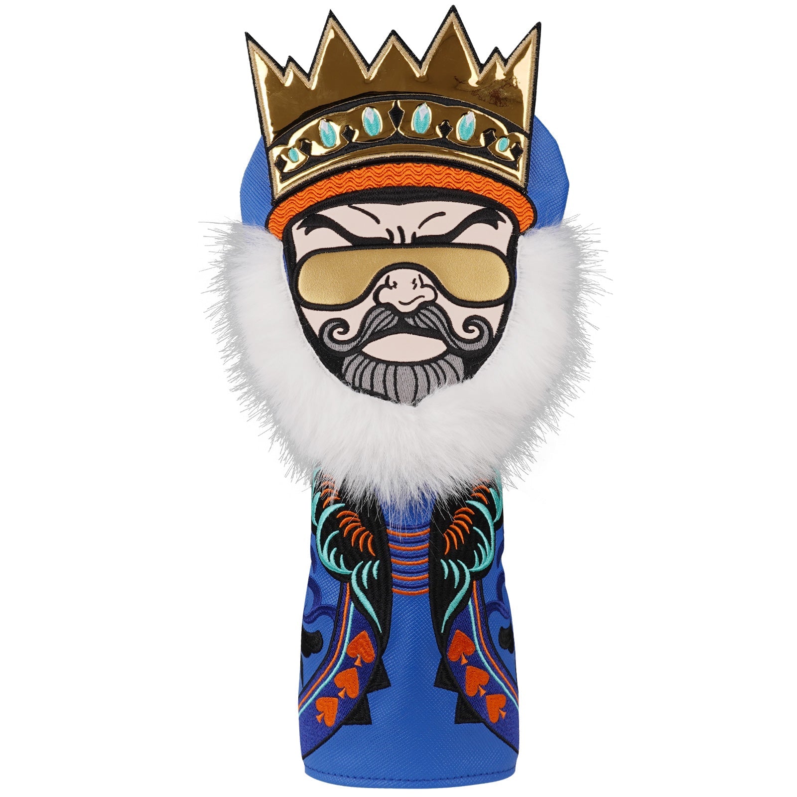 King of Golden Sunglasses Golf Headcover Set
