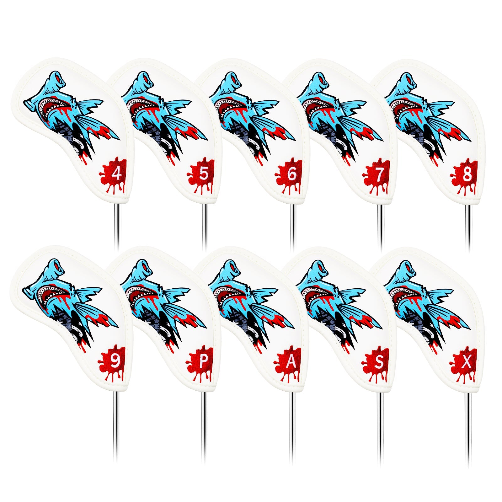 Shark Iron Covers 10PCS (4-9，P,A,S,X)