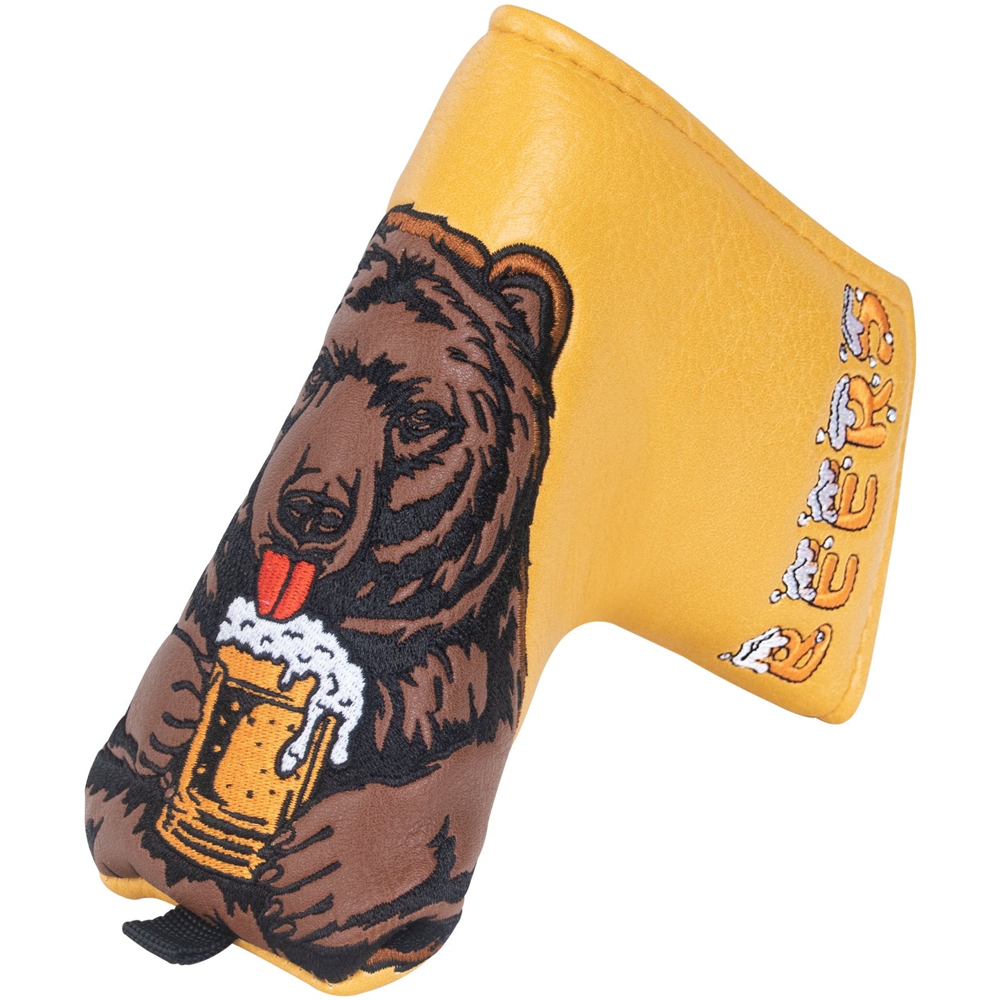 Dark Yellow Brown Bear Golf Headcover Set