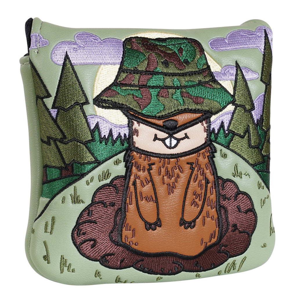 Green Diglett Wood Putter Head Cover Set