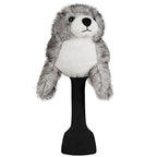 Gray Seal Plush Animal Golf Headcover