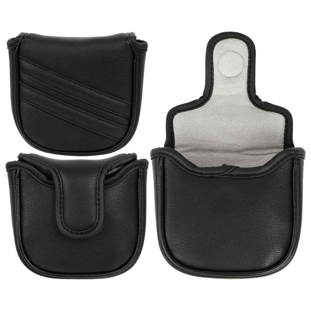 Black Strip PU Mallet Putter Head Cover