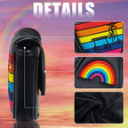 Black Rainbow Coconut Palm Mallet Heel Shafted Putter Head Cover