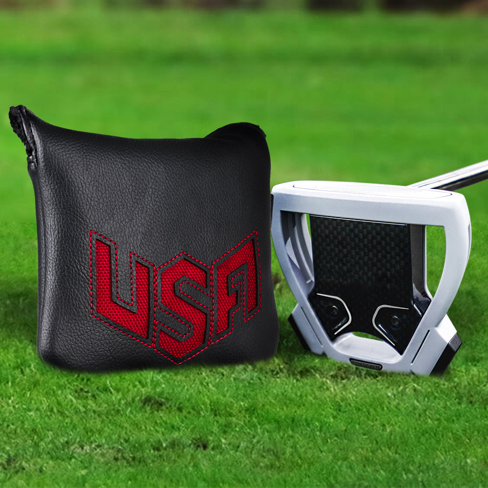 Red Pattern Large Square Head Cover