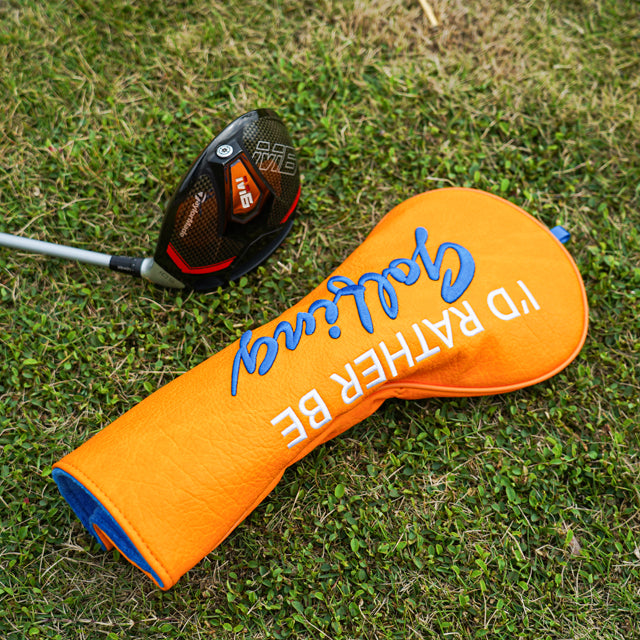 Orange I'd Rather Play Golf Driver Head Cover
