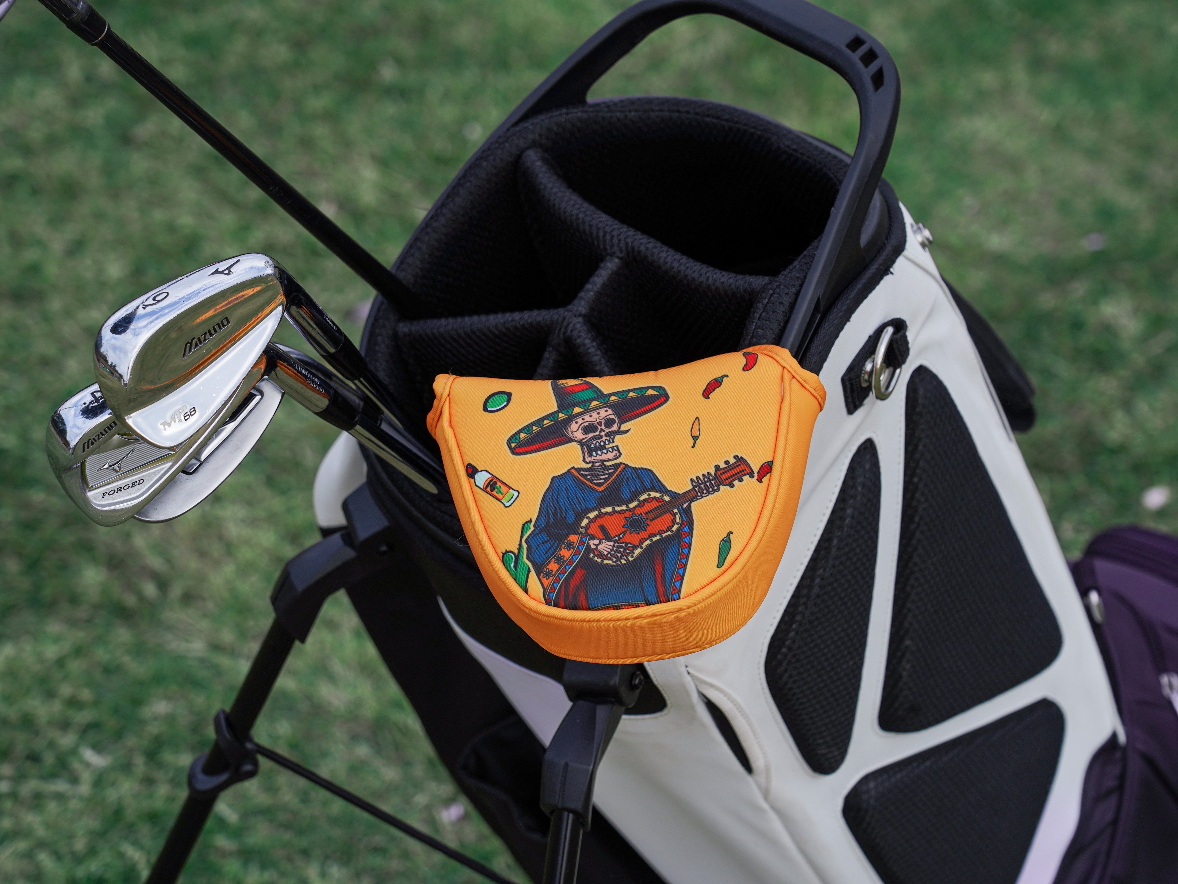 Orange Guitar Mallet Putter Head Cover