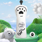 Long Plush Bear Paw Wood Head Cover Set