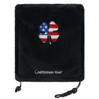 Black USA Style Lucky Clover Stuffed Iron Bag