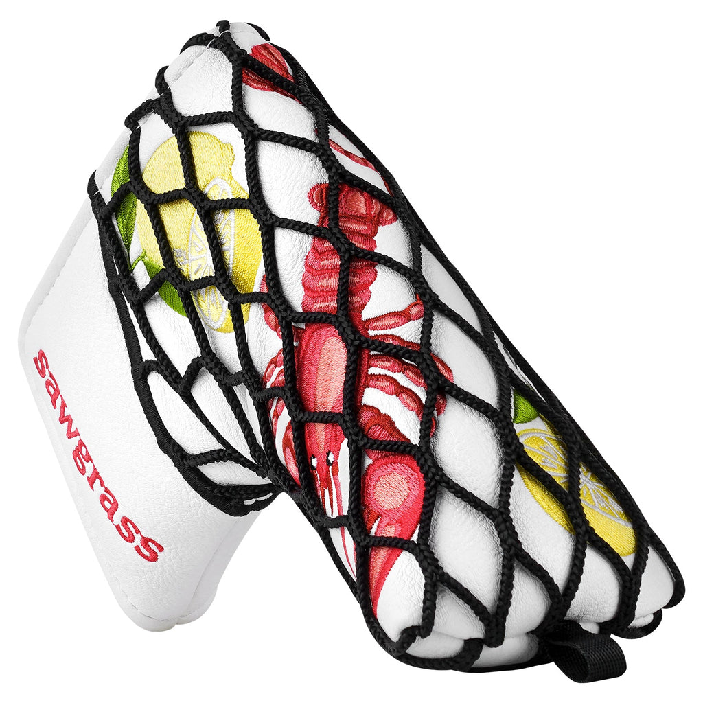 White Wire Lobster Golf Head Cover Set